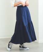 【その他のブランド/Other】のBEAMS HEART / ギャザー ティアードスカート NAVY|ID: prp329100004525928 ipo3291000000032009545