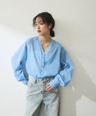 【アダム エ ロペ/ADAM ET ROPE'】の【WEB限定】・【サステナブル】メニーボタンシアーニットカーディガン サックス(48)|ID: prp329100004525932 ipo3291000000032534862