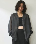 【アダム エ ロペ/ADAM ET ROPE'】の【WEB限定】・【サステナブル】メニーボタンシアーニットカーディガン チャコール(06)|ID: prp329100004525932 ipo3291000000032534865