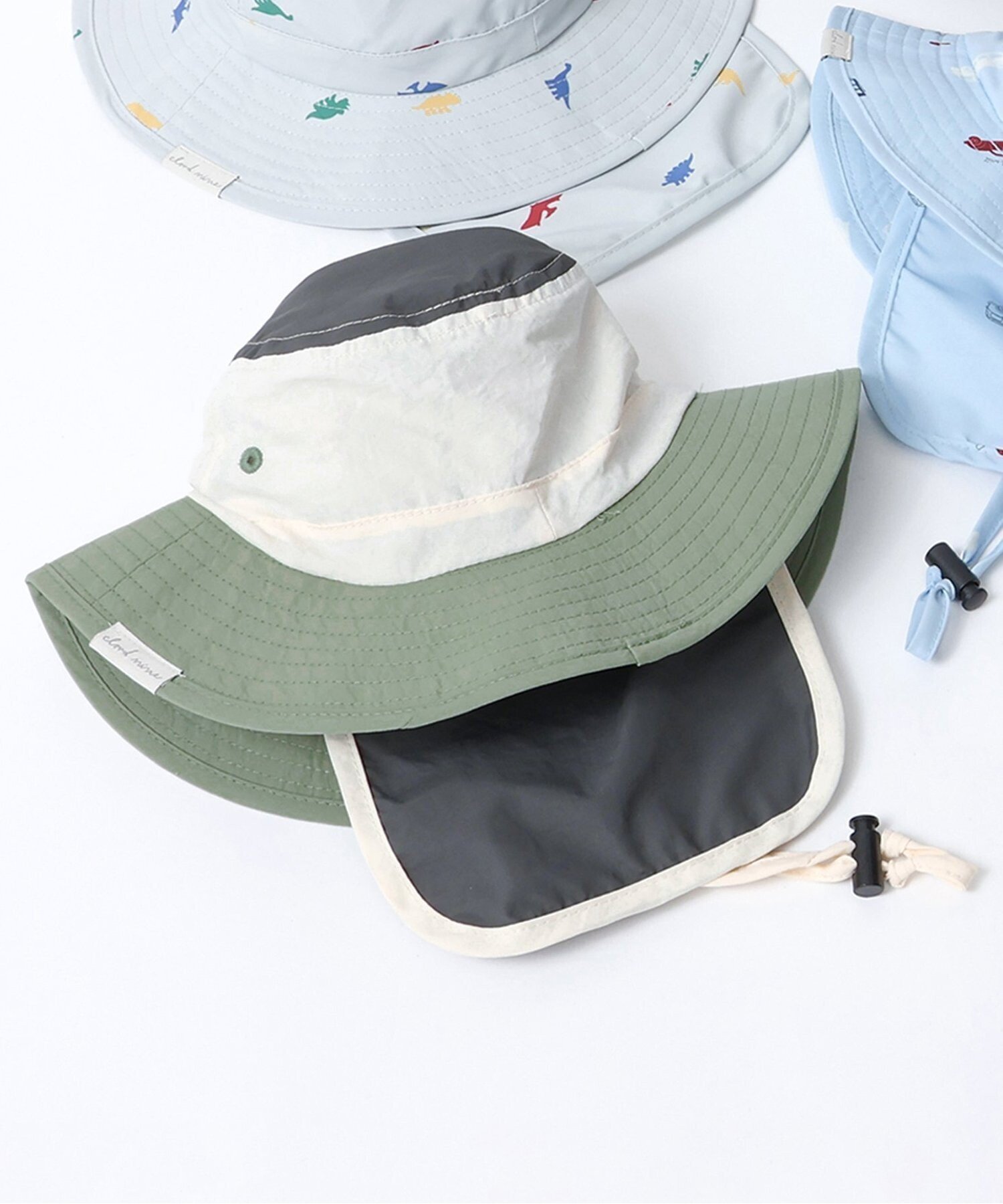【エフオー オンラインストア/F.O.Online Store / KIDS】のバラエティアウトドアハット_UVカット_撥水加工_保冷剤収納可能 インテリア・キッズ・メンズ・レディースファッション・服の通販 founy(ファニー) 　ファッション　Fashion　キッズファッション　Fashion for Kids　おすすめ　Recommended / Our Picks　アウトドア　Outdoor Clothing　夏　Summer　グリーン|ID: prp329100004525966 ipo3291000000033507634