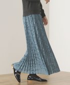 【その他のブランド/Other】のBEAMS HEART / カットジャカード プリーツスカート D.BLUE|ID: prp329100004525979 ipo3291000000032009737