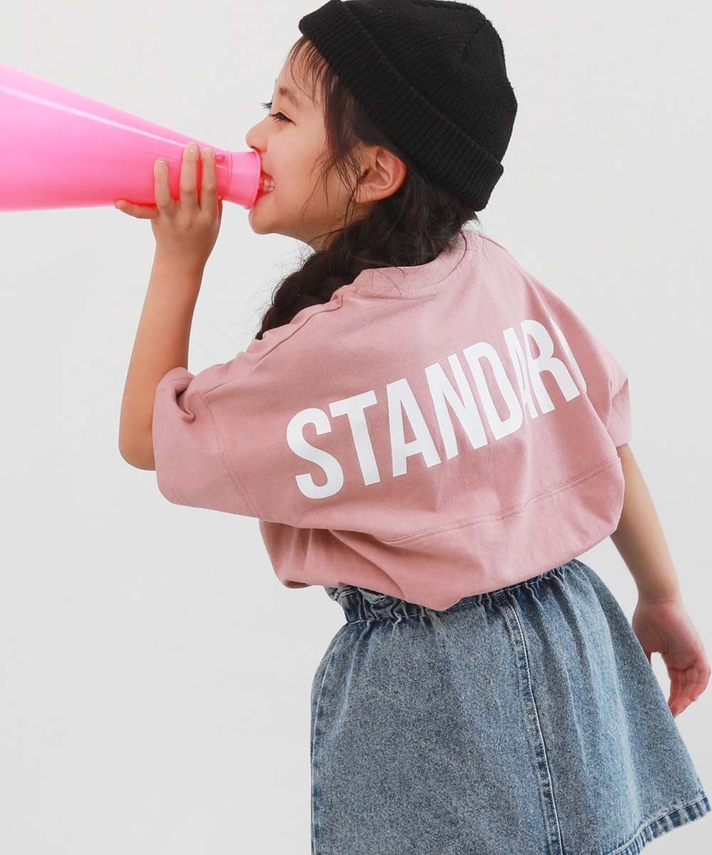 【デビロック/devirock / KIDS】の綿100% 型崩れしにくい STANDARD バックロゴプリント 半袖Tシャツ Tシャツ トップス 25SS インテリア・キッズ・メンズ・レディースファッション・服の通販 founy(ファニー) 　ファッション　Fashion　キッズファッション　KIDS　トップス・カットソー　Tops/Tees/Kids　カラフル　Colorful　ハーフ　Half　プリント　Print　半袖　Short Sleeve　夏　Summer　2025年　2025　2025春夏・S/S　Ss,Spring/Summer,2025　Sピンク|ID: prp329100004525980 ipo3291000000032009748