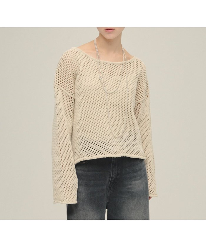 【ジーナシス/JEANASiS】の3G Loose Knit Pullover インテリア・キッズ・メンズ・レディースファッション・服の通販 founy(ファニー) https://founy.com/ ファッション Fashion レディースファッション WOMEN トップス・カットソー Tops/Tshirt ニット Knit Tops プルオーバー Pullover おすすめ Recommend キャミワンピース Cami Dress コンパクト Compact ショルダー Shoulder デニム Denim メッシュ Mesh 夏 Summer 長袖 Long Sleeve |ID: prp329100004525984 ipo3291000000032009763