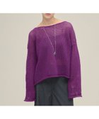 【ジーナシス/JEANASiS】の3G Loose Knit Pullover プラム|ID: prp329100004525984 ipo3291000000032009770
