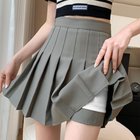【ミニミニストア/miniministore】のボックスプリーツスカート ミニスカート黒 グレー|ID: prp329100004525992 ipo3291000000032265701