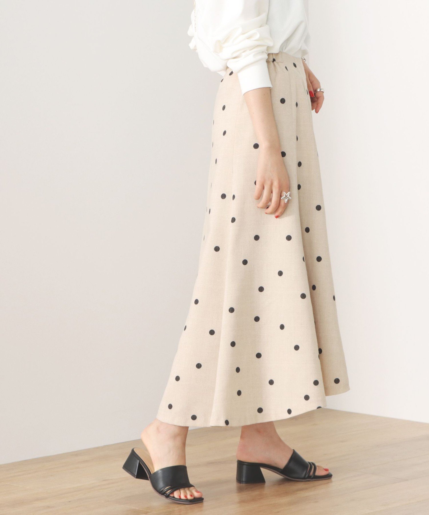 【その他のブランド/Other】のBEAMS HEART / ドット切替 フレアスカート 人気、トレンドファッション・服の通販 founy(ファニー) 　ファッション　Fashion　レディースファッション　WOMEN　スカート　Skirt　Aライン/フレアスカート　Flared A-Line Skirts　おすすめ　Recommend　ドット　Dot　フレア　Flare　ランダム　Random　切替　Switching　 other-1|ID: prp329100004526001 ipo3291000000032009824