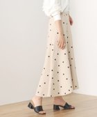 【その他のブランド/Other】のBEAMS HEART / ドット切替 フレアスカート BEIGE|ID: prp329100004526001 ipo3291000000032009826