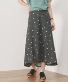 【その他のブランド/Other】のBEAMS HEART / ドット切替 フレアスカート CHARCOAL|ID: prp329100004526001 ipo3291000000032009828