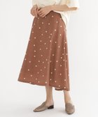 【その他のブランド/Other】のBEAMS HEART / ドット切替 フレアスカート BROWN|ID: prp329100004526001 ipo3291000000032009830