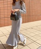 【ジュノア/JUNOAH】のスリットマーメイドロングスカート薄手伸縮 人気、トレンドファッション・服の通販 founy(ファニー) ファッション Fashion レディースファッション WOMEN スカート Skirt ロングスカート Long Skirt thumbnail グレー|ID: prp329100004526026 ipo3291000000032009960
