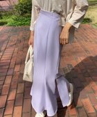 【ジュノア/JUNOAH】のスリットマーメイドロングスカート薄手伸縮 人気、トレンドファッション・服の通販 founy(ファニー) ファッション Fashion レディースファッション WOMEN スカート Skirt ロングスカート Long Skirt thumbnail ラベンダー|ID: prp329100004526026 ipo3291000000032009962