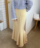 【ジュノア/JUNOAH】のスリットマーメイドロングスカート薄手伸縮 人気、トレンドファッション・服の通販 founy(ファニー) ファッション Fashion レディースファッション WOMEN スカート Skirt ロングスカート Long Skirt thumbnail イエロー|ID: prp329100004526026 ipo3291000000032009968