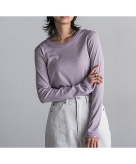 【メイソングレイ/MAYSON GREY】のチュール使いラメリブロングTシャツ≪手洗い可能≫ 人気、トレンドファッション・服の通販 founy(ファニー) ファッション Fashion レディースファッション WOMEN トップス・カットソー Tops/Tshirt シャツ/ブラウス Shirts/Blouses ロング / Tシャツ T-Shirts インナー Inner コンパクト Compact サロペット Overalls スリット Slit チュール Tulle |ID:prp329100004526027