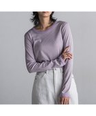 【メイソングレイ/MAYSON GREY】のチュール使いラメリブロングTシャツ≪手洗い可能≫ 人気、トレンドファッション・服の通販 founy(ファニー) ファッション Fashion レディースファッション WOMEN トップス・カットソー Tops/Tshirt シャツ/ブラウス Shirts/Blouses ロング / Tシャツ T-Shirts インナー Inner コンパクト Compact サロペット Overalls スリット Slit チュール Tulle thumbnail パープル|ID: prp329100004526027 ipo3291000000032009965