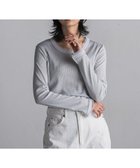 【メイソングレイ/MAYSON GREY】のチュール使いラメリブロングTシャツ≪手洗い可能≫ 人気、トレンドファッション・服の通販 founy(ファニー) ファッション Fashion レディースファッション WOMEN トップス・カットソー Tops/Tshirt シャツ/ブラウス Shirts/Blouses ロング / Tシャツ T-Shirts インナー Inner コンパクト Compact サロペット Overalls スリット Slit チュール Tulle thumbnail ホワイト|ID: prp329100004526027 ipo3291000000032009967