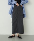 【センスオブプレイス/SENSE OF PLACE by URBAN RESEARCH】のアウトポケットジップスカート CHARCOAL|ID: prp329100004526034 ipo3291000000032010005