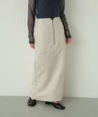 【センスオブプレイス/SENSE OF PLACE by URBAN RESEARCH】のアウトポケットジップスカート IVORY|ID: prp329100004526034 ipo3291000000032010007