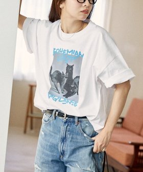 【フリークスストア/FREAK'S STORE】のスリーキャット アニマル プリントTシャツ 限定展開 25SS 人気、トレンドファッション・服の通販 founy(ファニー) ファッション Fashion レディースファッション WOMEN トップス・カットソー Tops/Tshirt シャツ/ブラウス Shirts/Blouses ロング / Tシャツ T-Shirts 2025年 2025 2025春夏・S/S Ss,Spring/Summer,2025 おすすめ Recommend アニマル Animal ガーリー Girly グラフィック Graphic スラックス Slacks デニム Denim バルーン Balloon フレア Flare プリント Print モチーフ Motif 夏 Summer S/S・春夏 Ss・Spring/Summer 猫 Cat |ID:prp329100004526038