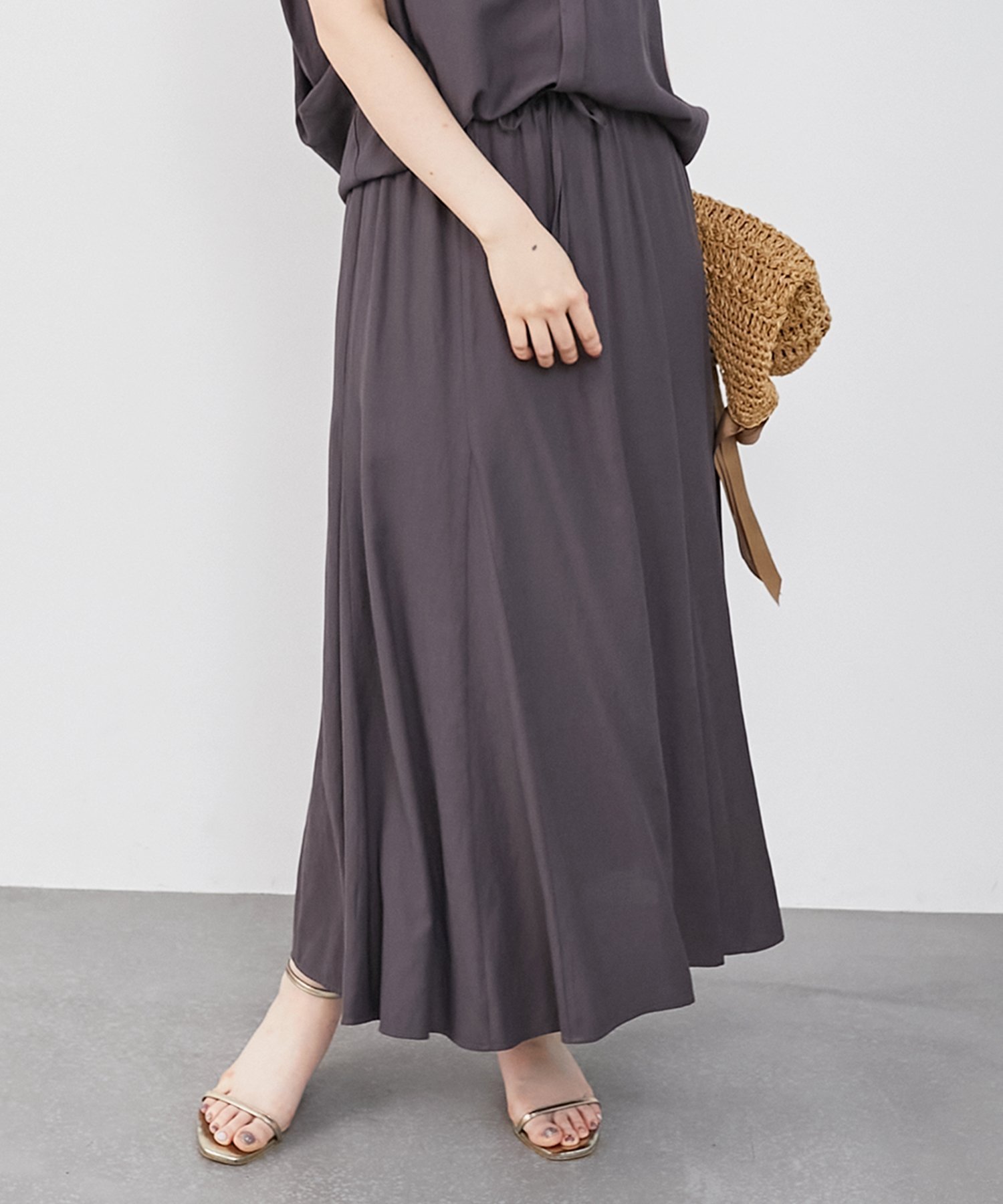 【ルクールブラン/le.coeur blanc】のリネンライクマーメイドスカート インテリア・キッズ・メンズ・レディースファッション・服の通販 founy(ファニー) 　ファッション　Fashion　レディースファッション　WOMEN　スカート　Skirt　おすすめ　Recommend　セットアップ　Set Up　マーメイド　Mermaid　D/グレー|ID: prp329100004526055 ipo3291000000032010090