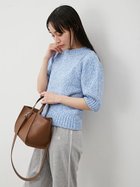 【ミラオーウェン/Mila Owen】のローゲージパフスリーブニットプルオーバー 人気、トレンドファッション・服の通販 founy(ファニー) ファッション Fashion レディースファッション WOMEN トップス・カットソー Tops/Tshirt ニット Knit Tops プルオーバー Pullover おすすめ Recommend イエロー Yellow コンパクト Compact サマー Summer スリーブ Sleeve デニム Denim トレンド Trend ネオン Neon フォルム Form マニッシュ Mannish ミックス Mix メランジ Melange thumbnail BLU[086]|ID: prp329100004526057 ipo3291000000032054237