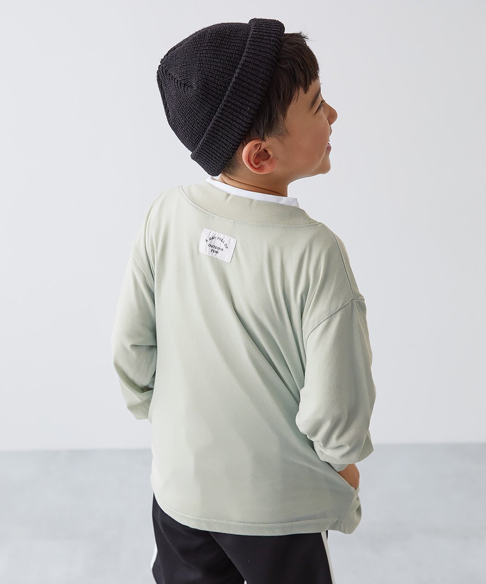 【デビロック/devirock / KIDS】のUVカット ゆるっとカーディガン カーディガン トップス 25SS インテリア・キッズ・メンズ・レディースファッション・服の通販 founy(ファニー) 　ファッション　Fashion　キッズファッション　KIDS　トップス・カットソー　Tops/Tees/Kids　カットソー　Cut And Sew　カラフル　Colorful　カーディガン　Cardigan　おすすめ　Recommend　夏　Summer　2025年　2025　2025春夏・S/S　Ss,Spring/Summer,2025　002-Gグリーン|ID: prp329100004526068 ipo3291000000032097805