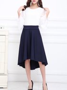 【その他のブランド/Other】のイレギュラーヘムフレアスカート ネイビー|ID: prp329100004526071 ipo3291000000032010153