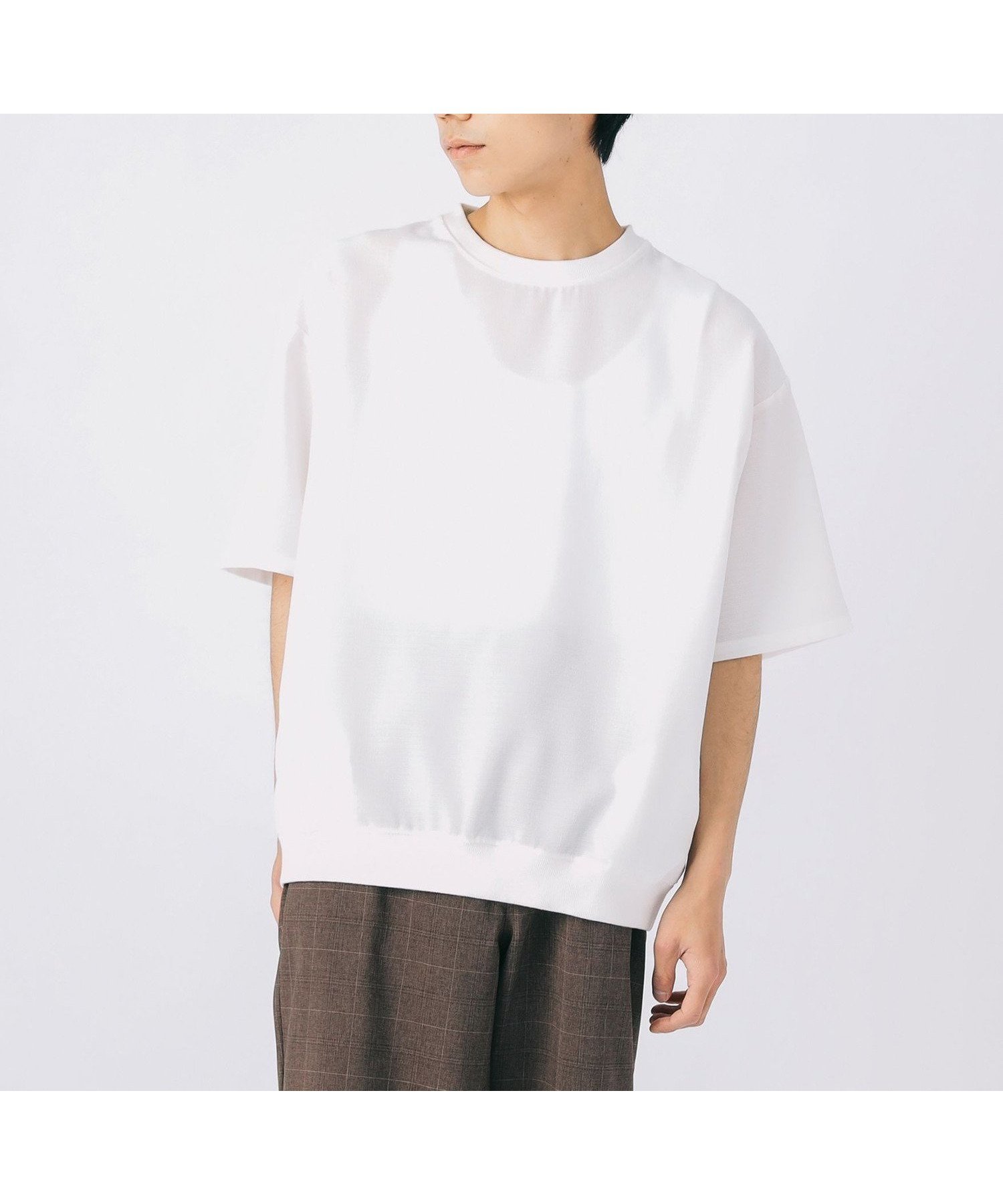 【ビームス ハート/BEAMS HEART】のポリメランジ 布帛 Tシャツ (吸水速乾) インテリア・キッズ・メンズ・レディースファッション・服の通販 founy(ファニー) 　ファッション　Fashion　レディースファッション　WOMEN　トップス・カットソー　Tops/Tshirt　シャツ/ブラウス　Shirts/Blouses　ロング / Tシャツ　T-Shirts　おすすめ　Recommend　ショート　Short　シンプル　Simple　スラックス　Slacks　デニム　Denim　バランス　Balance　フィット　Fit　フレア　Flare　リラックス　Relax　ワイド　Wide　エレガント 上品　Elegant　吸水　Water Absorption　WHITE|ID: prp329100004526088 ipo3291000000032010237