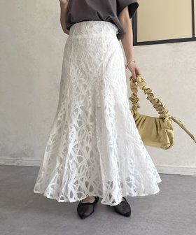 【ゼヴォン/Thevon】のレース変形マーメイドスカート 人気、トレンドファッション・服の通販 founy(ファニー) ファッション Fashion レディースファッション WOMEN スカート Skirt 2025年 2025 2025春夏・S/S Ss,Spring/Summer,2025 ジャケット Jacket スウェット Sweat ダウン Down フレア Flare マーメイド Mermaid レース Race エレガント 上品 Elegant |ID:prp329100004526090