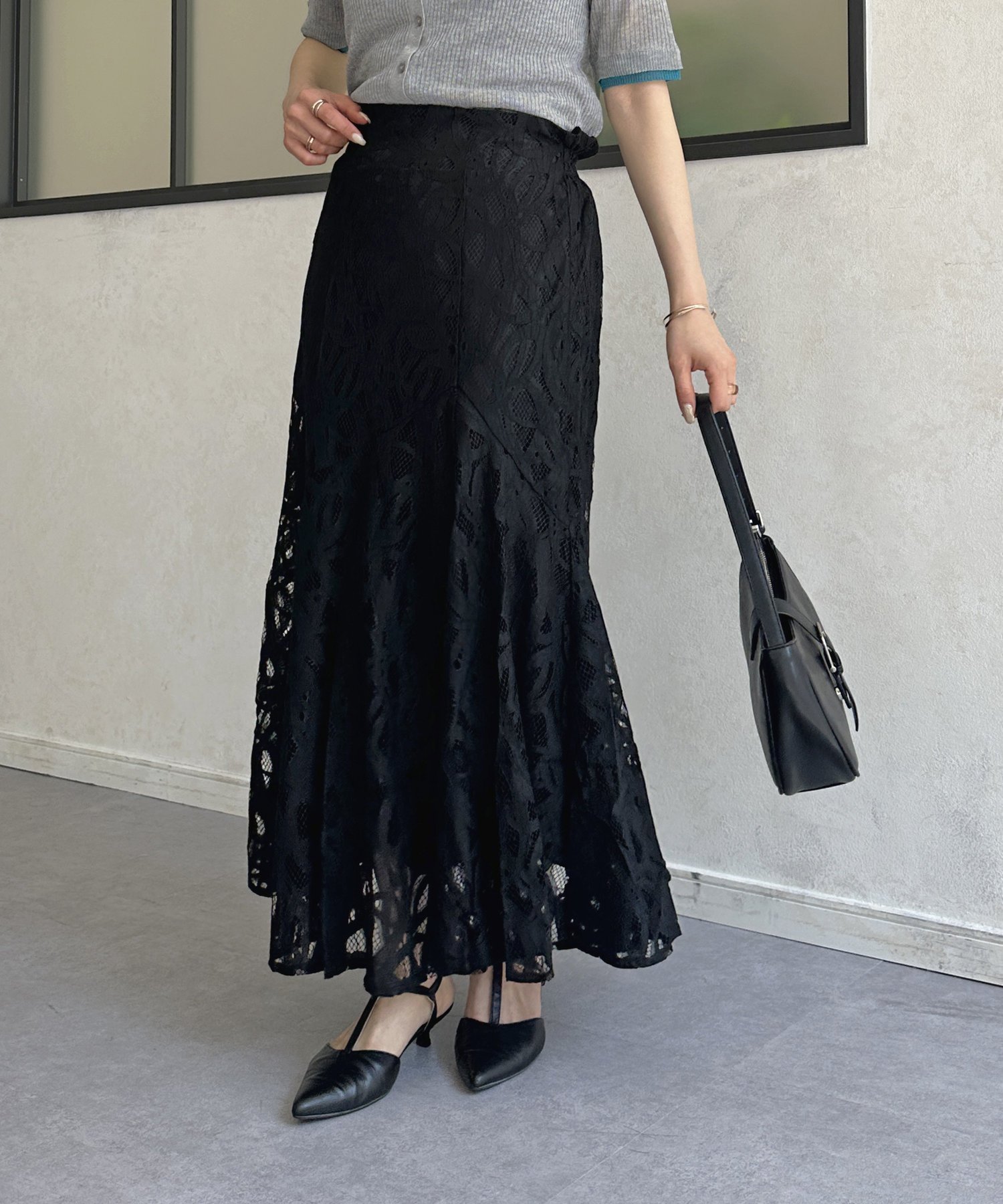 【ゼヴォン/Thevon】のレース変形マーメイドスカート インテリア・キッズ・メンズ・レディースファッション・服の通販 founy(ファニー) 　ファッション　Fashion　レディースファッション　WOMEN　スカート　Skirt　2025年　2025　2025春夏・S/S　Ss,Spring/Summer,2025　ジャケット　Jacket　スウェット　Sweat　ダウン　Down　フレア　Flare　マーメイド　Mermaid　レース　Race　エレガント 上品　Elegant　ブラック|ID: prp329100004526090 ipo3291000000032010245