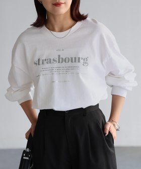【リベリー/Riberry】のGILDAN strasbourgプリントロンT 人気、トレンドファッション・服の通販 founy(ファニー) ファッション Fashion レディースファッション WOMEN トップス・カットソー Tops/Tshirt ロング / Tシャツ T-Shirts おすすめ Recommend カーディガン Cardigan スラックス Slacks スリーブ Sleeve デニム Denim ベスト Vest ボトム Bottom マーメイド Mermaid ロング Long 人気 Popularity |ID:prp329100004526091