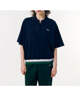 【ラコステ/LACOSTE】のドルマンスリーブスキッパーネックポロシャツ 人気、トレンドファッション・服の通販 founy(ファニー) ファッション Fashion レディースファッション WOMEN トップス・カットソー Tops/Tshirt シャツ/ブラウス Shirts/Blouses ポロシャツ Polo Shirts シンプル Simple スキッパー Skipper トレンド Trend ポロシャツ Polo Shirt ワイド Wide 人気 Popularity 鹿の子 Pique |ID:prp329100004526109