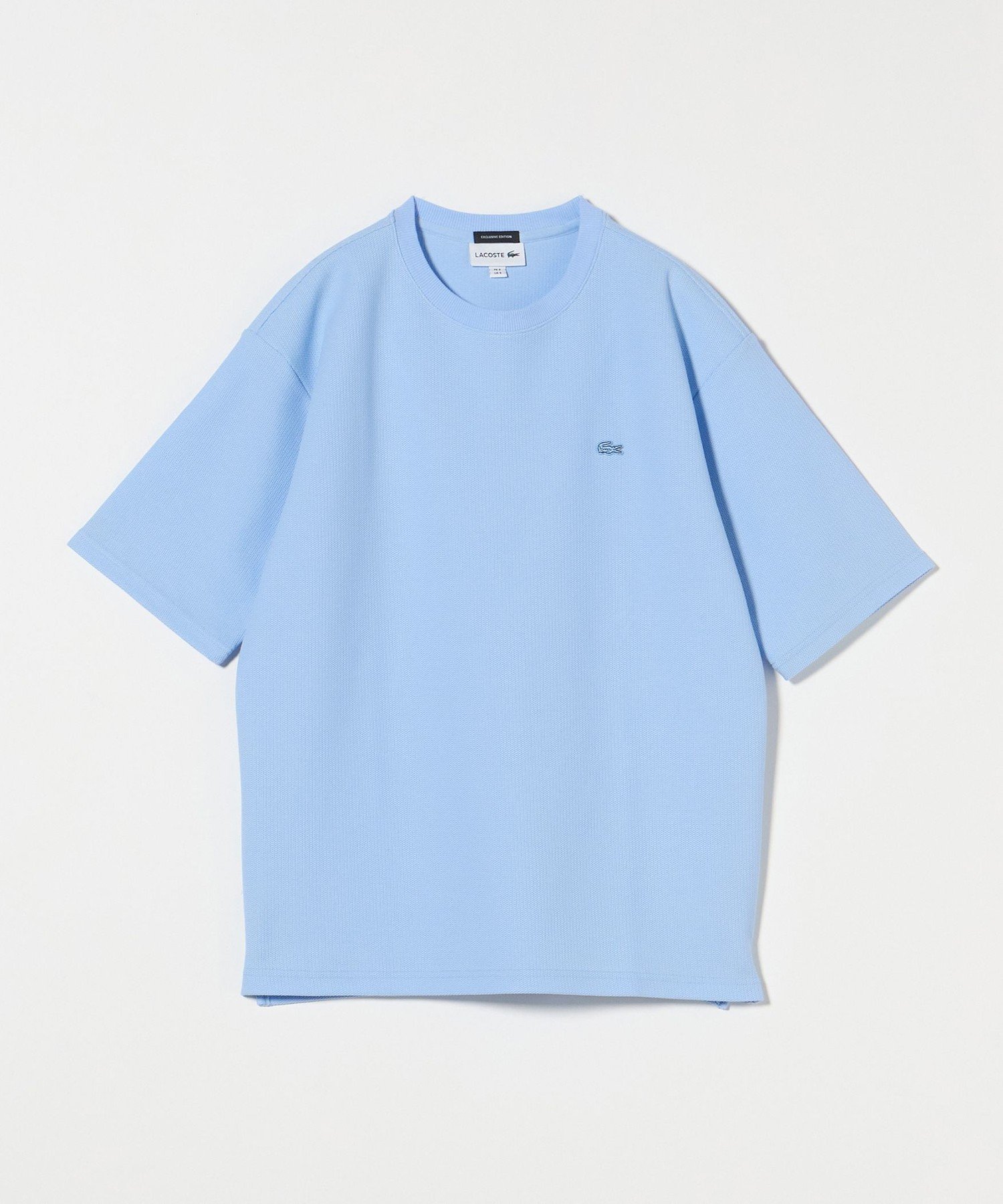 【ビューティ&ユース ユナイテッドアローズ/BEAUTY&YOUTH / UNITED ARROWS / MEN】のLACOSTE for BEAUTY YOUTH 1トーン ショートスリーブ Tシャツ インテリア・キッズ・メンズ・レディースファッション・服の通販 founy(ファニー) 　ファッション　Fashion　メンズファッション　Fashion for Men　おすすめ　Recommended / Our Picks　ショーツ　Shorts, Short Pants　ショート　Short, Short Length　スリーブ　Sleeve, Long Sleeve / Short Sleeve　セットアップ　Set-Up, Coordinated Outfit　ポロシャツ　Polo Shirt, Collared Tee　ラッセル　Raschel, Raschel Lace　エレガント 上品　Elegant　人気　Popular, Best Seller　今季　This Season, Current Season　別注　Limited Edition, Custom Order　定番　Standard, Basic Item　日本製　Made In Japan　LT.BLUE|ID: prp329100004526116 ipo3291000000032730788