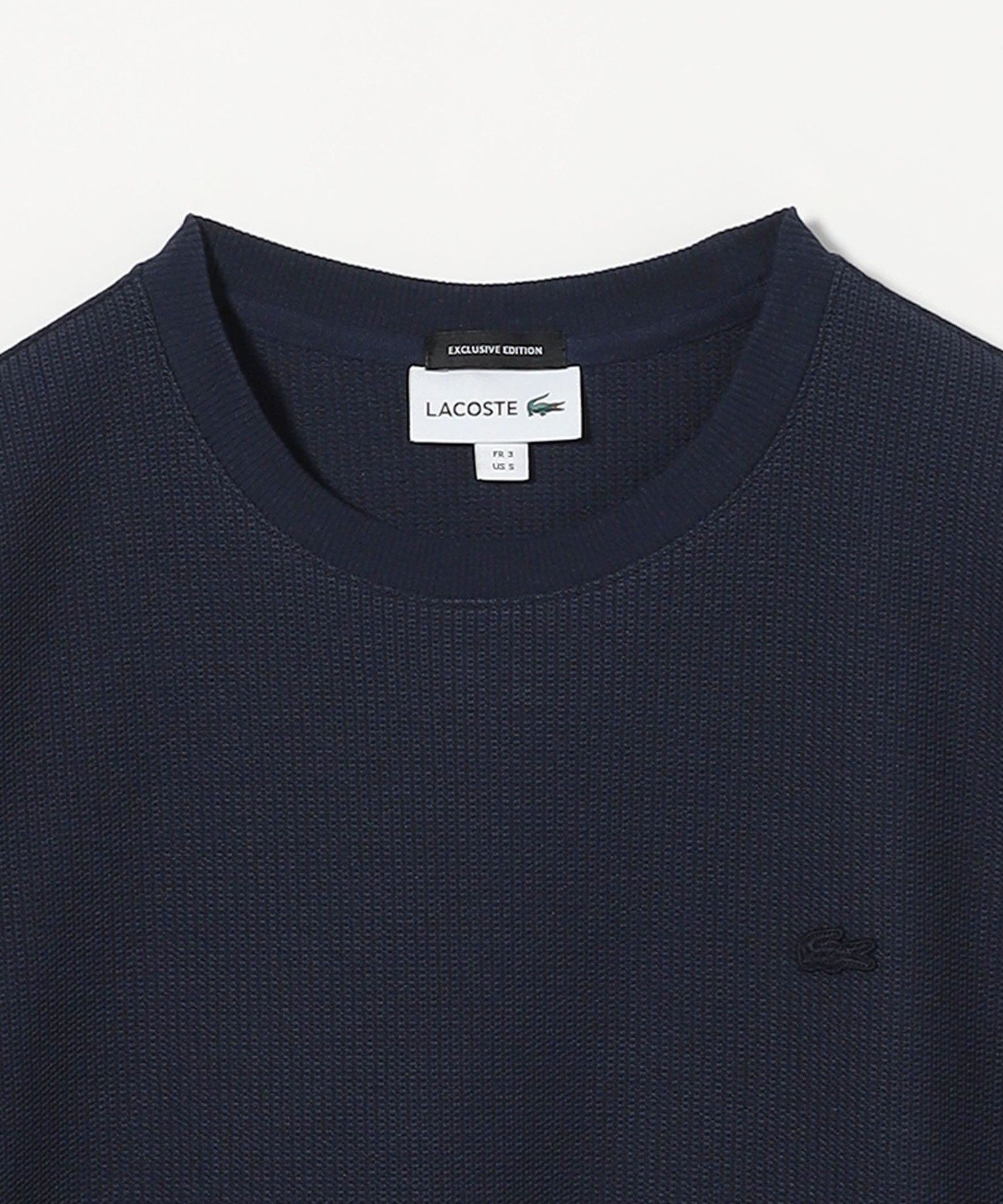 【ビューティ&ユース ユナイテッドアローズ/BEAUTY&YOUTH / UNITED ARROWS / MEN】のLACOSTE for BEAUTY YOUTH 1トーン ショートスリーブ Tシャツ インテリア・キッズ・メンズ・レディースファッション・服の通販 founy(ファニー) 　ファッション　Fashion　メンズファッション　Fashion for Men　おすすめ　Recommended / Our Picks　ショーツ　Shorts, Short Pants　ショート　Short, Short Length　スリーブ　Sleeve, Long Sleeve / Short Sleeve　セットアップ　Set-Up, Coordinated Outfit　ポロシャツ　Polo Shirt, Collared Tee　ラッセル　Raschel, Raschel Lace　エレガント 上品　Elegant　人気　Popular, Best Seller　今季　This Season, Current Season　別注　Limited Edition, Custom Order　定番　Standard, Basic Item　日本製　Made In Japan　NAVY|ID: prp329100004526116 ipo3291000000032730790
