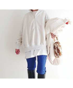 【コーナーズ/CORNERS】のCORNERS by yui ハーフジップスウェット 人気、トレンドファッション・服の通販 founy(ファニー) ファッション Fashion レディースファッション WOMEN トップス・カットソー Tops/Tshirt パーカ Sweats スウェット Sweat インナー Inner ギャザー Gather スウェット Sweat スタンド Stand スリット Slit ティアードスカート Tiered Skirt トレンド Trend ベスト Vest ポケット Pocket 羽織 Haori ロング Long おすすめ Recommend エレガント 上品 Elegant |ID:prp329100004526121