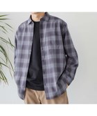 【グローバルワーク/GLOBAL WORK / MEN】のサラサマレギュラーシャツ/長袖/234563 ブルー×オンブレチェック87|ID: prp329100004526127 ipo3291000000033560161