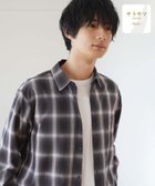 【グローバルワーク/GLOBAL WORK / MEN】のサラサマレギュラーシャツ/長袖/234563 ブラック×オンブレチェック09|ID: prp329100004526127 ipo3291000000033560164
