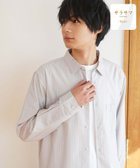 【グローバルワーク/GLOBAL WORK / MEN】のサラサマレギュラーシャツ/長袖/234563 グレージュ×ピンストライプ50|ID: prp329100004526127 ipo3291000000033560167
