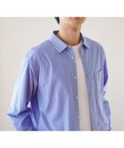 【グローバルワーク/GLOBAL WORK / MEN】のサラサマレギュラーシャツ/長袖/234563 ブルー×ピンストライプ84|ID: prp329100004526127 ipo3291000000033560172
