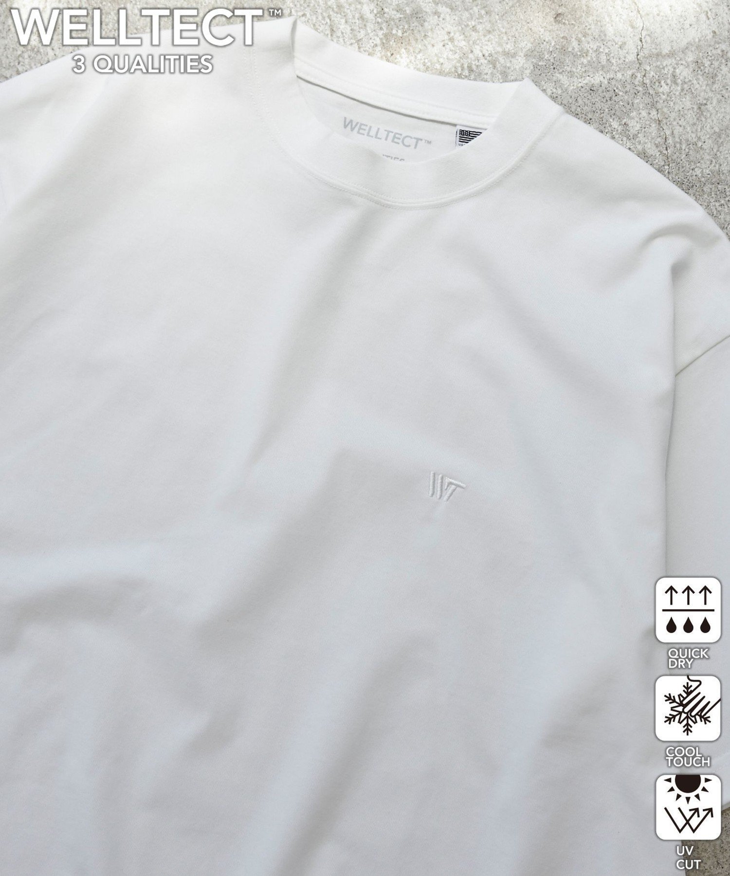 【コーエン メン/COEN / MEN】の【WELLTECT】ワンポイント刺繍Tシャツ インテリア・キッズ・メンズ・レディースファッション・服の通販 founy(ファニー) 　ファッション　Fashion　メンズファッション　MEN　インナー　Inner　カーディガン　Cardigan　吸水　Water Absorption　シンプル　Simple　ジャケット　Jacket　ビッグ　Big　無地　Plain Color　ロング　Long　ワンポイント　One Point　おすすめ　Recommend　夏　Summer　WHITE|ID: prp329100004526136 ipo3291000000032010449