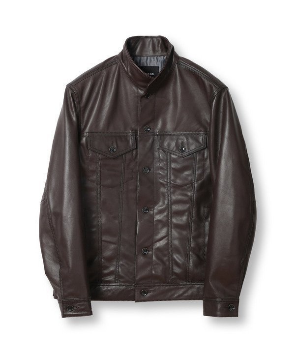 【メンズビギトーキョー/Men's Bigi / MEN】のシープレザーアンティークムラ加工トラッカージャケット 人気、トレンドファッション・服の通販 founy(ファニー) 　ファッション　Fashion　メンズファッション　MEN　ヴィンテージ　Vintage　スタイリッシュ　Stylish　スマート　Smart　フィット　Fit　ブルゾン　Blouson　モダン　Modern　エレガント 上品　Elegant　 other-1|ID: prp329100004526139 ipo3291000000032099239