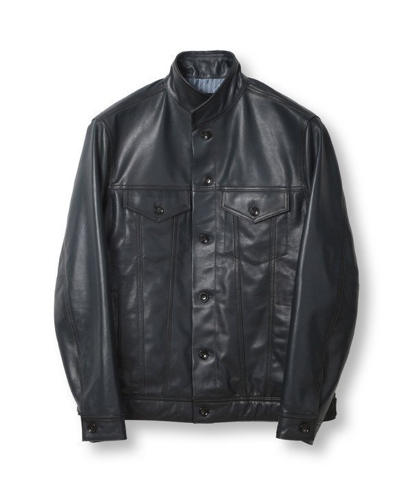【メンズビギトーキョー/Men's Bigi / MEN】のシープレザーアンティークムラ加工トラッカージャケット インテリア・キッズ・メンズ・レディースファッション・服の通販 founy(ファニー) 　ファッション　Fashion　メンズファッション　MEN　ヴィンテージ　Vintage　スタイリッシュ　Stylish　スマート　Smart　フィット　Fit　ブルゾン　Blouson　モダン　Modern　エレガント 上品　Elegant　グレー|ID: prp329100004526139 ipo3291000000032099241