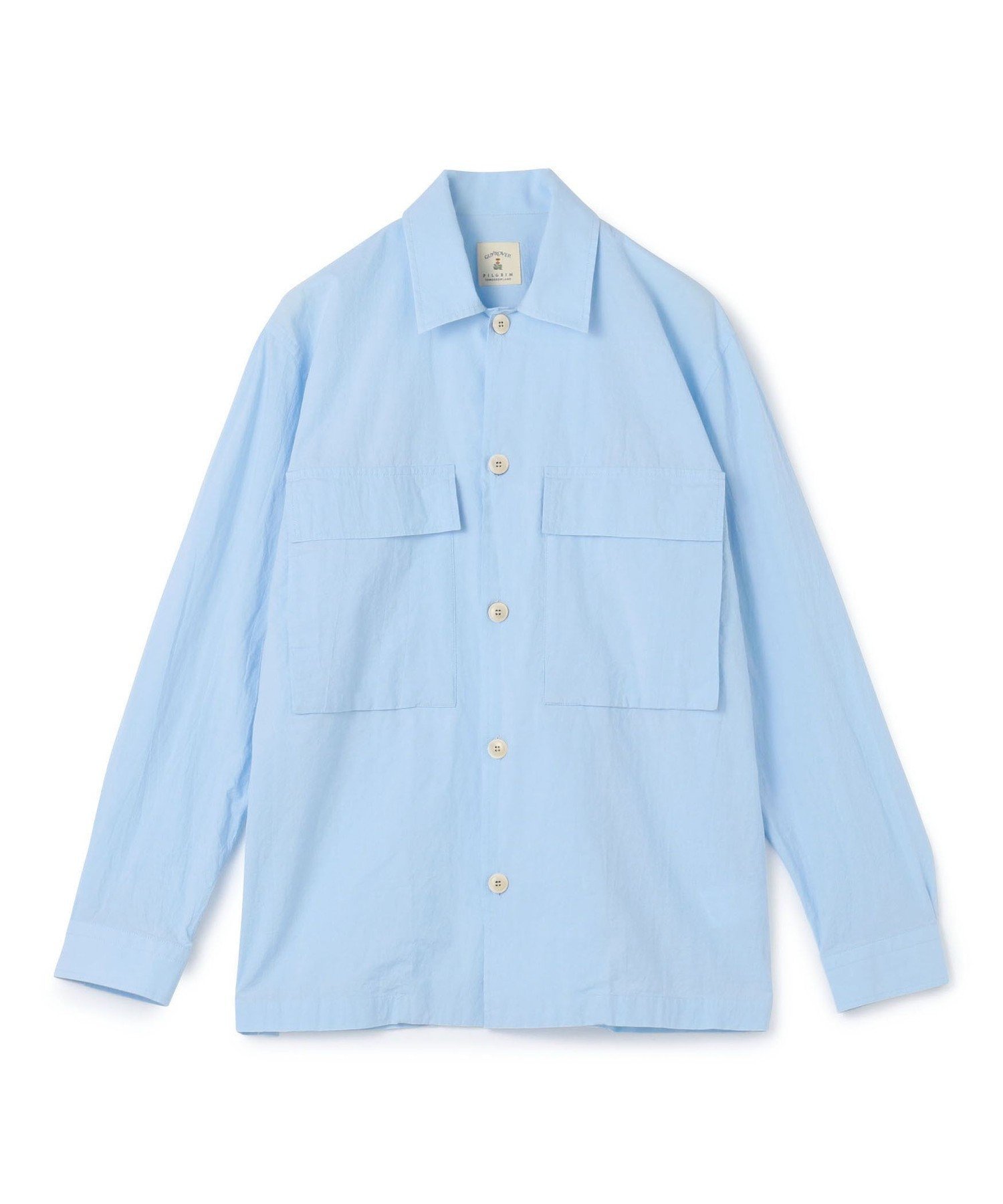 【トゥモローランド/TOMORROWLAND / MEN】の【別注】GUY ROVER コットンポプリン オーバーシャツ インテリア・キッズ・メンズ・レディースファッション・服の通販 founy(ファニー) 　ファッション　Fashion　メンズファッション　MEN　カフス　Cuffs　コレクション　Collection　ポケット　Pocket　ミラノ　Milan　別注　Special Order　63 ライトブルー|ID: prp329100004526174 ipo3291000000032010643