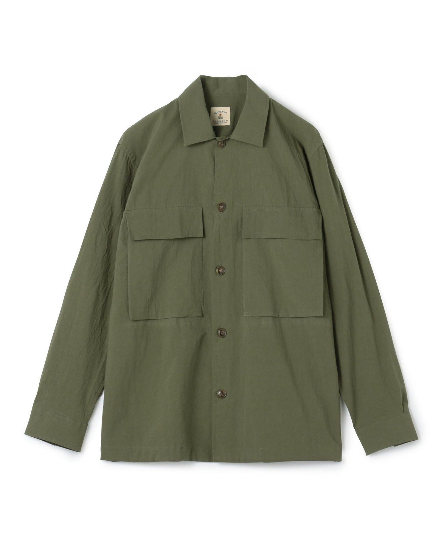 【トゥモローランド/TOMORROWLAND / MEN】の【別注】GUY ROVER コットンポプリン オーバーシャツ インテリア・キッズ・メンズ・レディースファッション・服の通販 founy(ファニー) 　ファッション　Fashion　メンズファッション　MEN　カフス　Cuffs　コレクション　Collection　ポケット　Pocket　ミラノ　Milan　別注　Special Order　57 カーキ|ID: prp329100004526174 ipo3291000000032010646