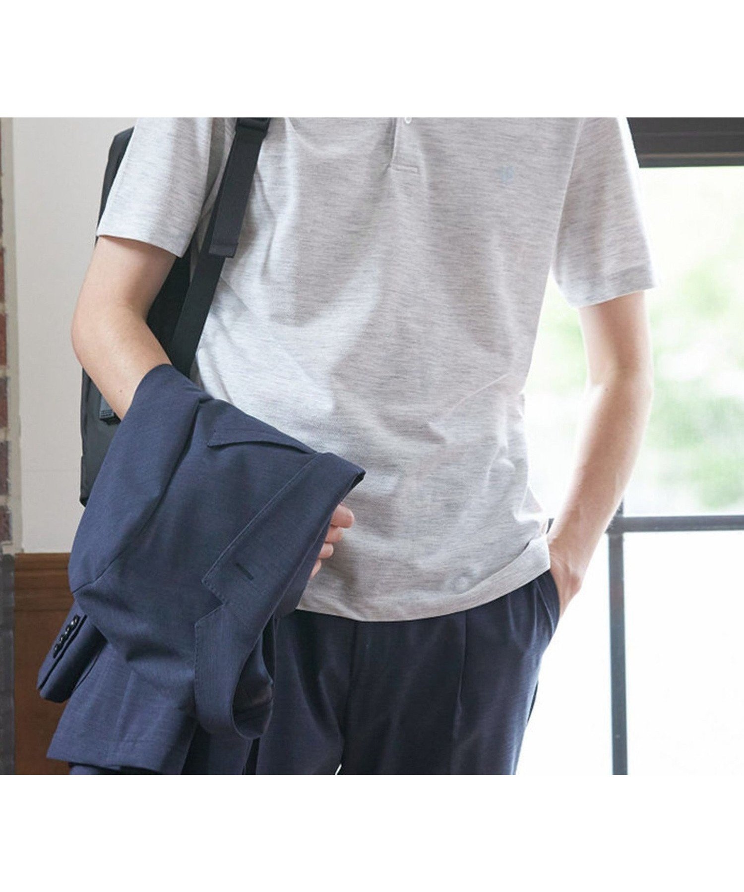【シップス/SHIPS / MEN】の【WEB限定】SHIPS 吸水速乾・UVケア Drymixワンポイントロゴ ボタンダウン ポロシャツ インテリア・キッズ・メンズ・レディースファッション・服の通販 founy(ファニー) 　ファッション　Fashion　メンズファッション　Fashion for Men　インナー　Innerwear　吸水　Absorbent, Quick-Dry　ジャケット　Jacket, Outerwear　スタイリッシュ　Stylish, Fashionable　ダウン　Down, Puffer　定番　Standard, Basic Item　ポロシャツ　Polo Shirt, Collared Tee　ラグジュアリー　Luxury, Elegant　レギュラー　Regular, Standard Fit　ワンポイント　One Point, Statement Accent　夏　Summer　ビジネス 仕事 通勤　Business / Work / Commuting　ライトグレー|ID: prp329100004526175 ipo3291000000033508651