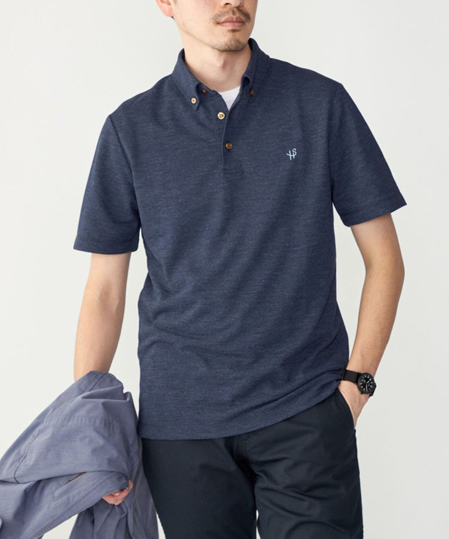【シップス/SHIPS / MEN】の【WEB限定】SHIPS 吸水速乾・UVケア Drymixワンポイントロゴ ボタンダウン ポロシャツ インテリア・キッズ・メンズ・レディースファッション・服の通販 founy(ファニー) 　ファッション　Fashion　メンズファッション　Fashion for Men　インナー　Innerwear　吸水　Absorbent, Quick-Dry　ジャケット　Jacket, Outerwear　スタイリッシュ　Stylish, Fashionable　ダウン　Down, Puffer　定番　Standard, Basic Item　ポロシャツ　Polo Shirt, Collared Tee　ラグジュアリー　Luxury, Elegant　レギュラー　Regular, Standard Fit　ワンポイント　One Point, Statement Accent　夏　Summer　ビジネス 仕事 通勤　Business / Work / Commuting　ロイヤルブルー|ID: prp329100004526175 ipo3291000000033508663