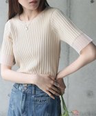 【バブ ブージュルード/Bab Bou Jeloud】のシアー使い5分袖リブニットトップス 人気、トレンドファッション・服の通販 founy(ファニー) ファッション Fashion レディースファッション WOMEN トップス・カットソー Tops/Tshirt ニット Knit Tops クール Cool 切替 Switching シアー Sheer シンプル Simple ストレッチ Stretch スラックス Slacks スリット Slit デニム Denim フィット Fit フェミニン Feminine フロント Front マニッシュ Mannish ランダム Random リブニット Rib Knit おすすめ Recommend thumbnail IVORY|ID: prp329100004526177 ipo3291000000032010665