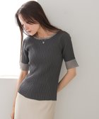【バブ ブージュルード/Bab Bou Jeloud】のシアー使い5分袖リブニットトップス/サマーニット 人気、トレンドファッション・服の通販 founy(ファニー) ファッション Fashion レディースファッション Fashion for Women トップス・カットソー Cut & Sew Tops ニット Knit Tops & Sweaters クール Cool, Chic 切替 Switching, Contrast Panel サマー Summer, Summer Style シアー Sheer, See-Through シンプル Simple, Minimal ストレッチ Stretch, Stretchy Fabric スラックス Slacks, Dress Pants デニム Denim, Jeans Material フィット Fit, Slim Fit フェミニン Feminine, Girly フロント Front, Front Design マニッシュ Mannish, Boyish ランダム Random, Irregular リブニット Rib Knit, Ribbed Knit おすすめ Recommended / Our Picks 夏 Summer thumbnail CCL|ID: prp329100004526177 ipo3291000000033503926