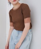 【バブ ブージュルード/Bab Bou Jeloud】のシアー使い5分袖リブニットトップス/サマーニット 人気、トレンドファッション・服の通販 founy(ファニー) ファッション Fashion レディースファッション Fashion for Women トップス・カットソー Cut & Sew Tops ニット Knit Tops & Sweaters クール Cool, Chic 切替 Switching, Contrast Panel サマー Summer, Summer Style シアー Sheer, See-Through シンプル Simple, Minimal ストレッチ Stretch, Stretchy Fabric スラックス Slacks, Dress Pants デニム Denim, Jeans Material フィット Fit, Slim Fit フェミニン Feminine, Girly フロント Front, Front Design マニッシュ Mannish, Boyish ランダム Random, Irregular リブニット Rib Knit, Ribbed Knit おすすめ Recommended / Our Picks 夏 Summer thumbnail BROWN|ID: prp329100004526177 ipo3291000000033503929