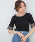 【バブ ブージュルード/Bab Bou Jeloud】のシアー使い5分袖リブニットトップス/サマーニット 人気、トレンドファッション・服の通販 founy(ファニー) ファッション Fashion レディースファッション Fashion for Women トップス・カットソー Cut & Sew Tops ニット Knit Tops & Sweaters クール Cool, Chic 切替 Switching, Contrast Panel サマー Summer, Summer Style シアー Sheer, See-Through シンプル Simple, Minimal ストレッチ Stretch, Stretchy Fabric スラックス Slacks, Dress Pants デニム Denim, Jeans Material フィット Fit, Slim Fit フェミニン Feminine, Girly フロント Front, Front Design マニッシュ Mannish, Boyish ランダム Random, Irregular リブニット Rib Knit, Ribbed Knit おすすめ Recommended / Our Picks 夏 Summer thumbnail BLACK|ID: prp329100004526177 ipo3291000000033503934