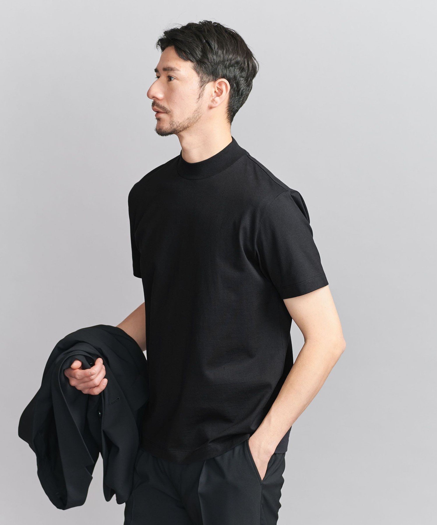 【ビューティ&ユース ユナイテッドアローズ/BEAUTY&YOUTH / UNITED ARROWS / MEN】の【WEB限定 WARDROBE SMART】クリア ガスコットン モックネック カットソー【抗菌・防臭】 インテリア・キッズ・メンズ・レディースファッション・服の通販 founy(ファニー) 　ファッション　Fashion　メンズファッション　MEN　トップス・カットソー　Tops/Tshirt/Men　インナー　Inner　カットソー　Cut And Sew　抗菌　Antibacterial　ジャケット　Jacket　スマート　Smart　スリム　Slim　バランス　Balance　パターン　Pattern　ファブリック　Fabric　フィット　Fit　モックネック　Mock Neck　おすすめ　Recommend　ビジネス 仕事 通勤　Business　BLACK|ID: prp329100004526179 ipo3291000000032010682